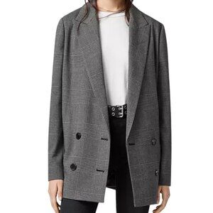 All Saints Helei Check Blazer